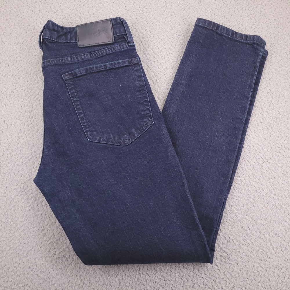 BONOBOS Jeans Mens Size 29x29 (Tag 30x30) Tailored Slim Dark Wash Stretch Denim